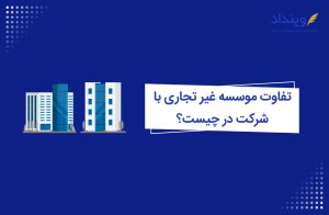 تفاوت موسسه غیر تجاری با شرکت چیست؟